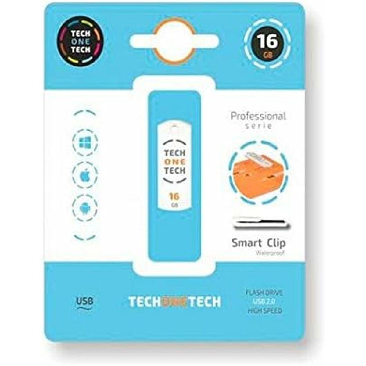 Tech One Tech Pro Smart Clip USB-stik 16 GB