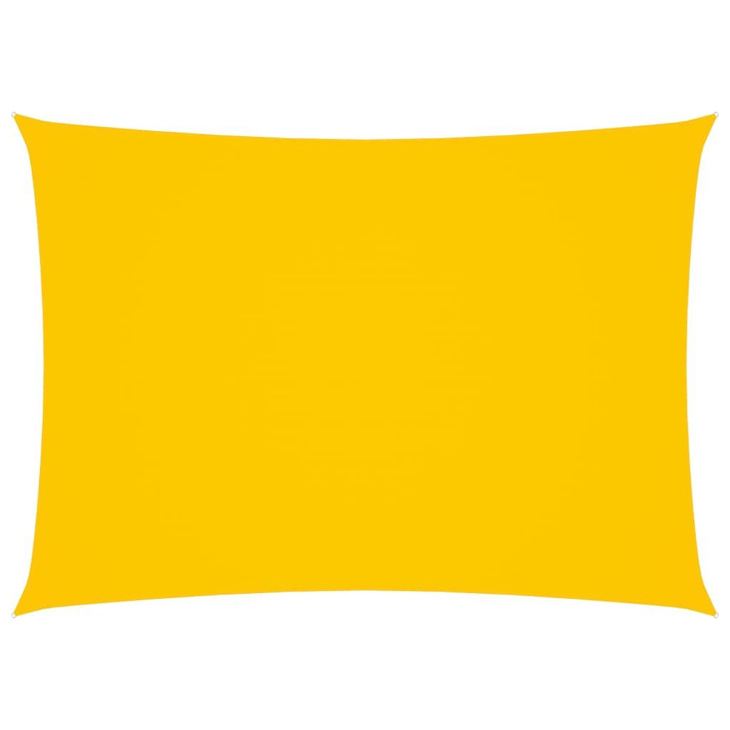 Solsejl 2x4 m rektangulær oxfordstof gul billede