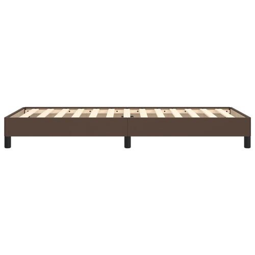 Sengeramme 80x200 cm kunstlæder brun