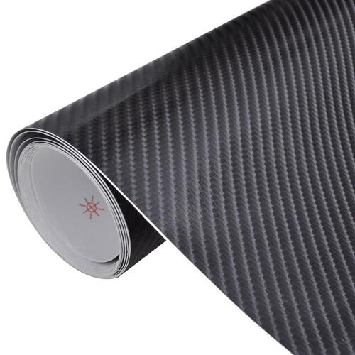 Bilfolier 2 stk. 100x150 cm + 50x150 cm 4D sort