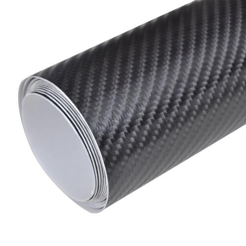 Bilfolier 2 stk. 100x150 cm + 50x150 cm 4D sort