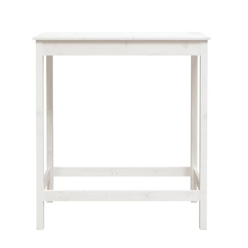 Barbord 100x50x110 cm massivt fyrretræ hvid
