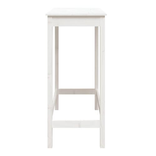Barbord 100x50x110 cm massivt fyrretræ hvid