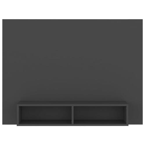 Væghængt tv-skab 120x23,5x90 cm konstrueret træ grå