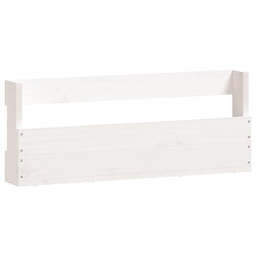 Væghængte skohylder 2 stk. 59x9x23 cm massivt fyrretræ Hvid