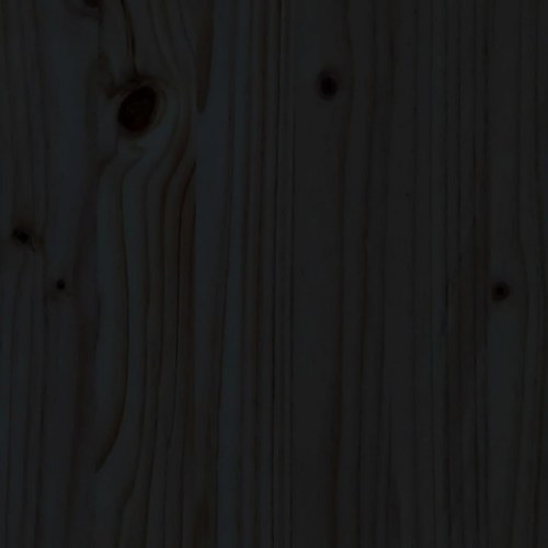 Højbed med stakitdesign 100x30x30 cm massivt fyrretræ sort