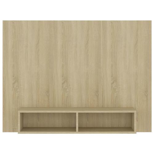 Væghængt tv-skab 120x23,5x90 cm konstrueret træ sonoma-eg