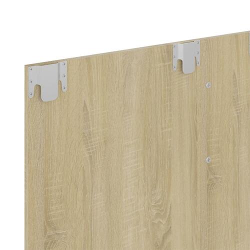Væghængt tv-skab 120x23,5x90 cm konstrueret træ sonoma-eg
