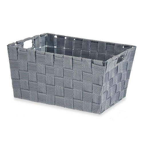 Multibrug kurv Grå Klæde 5 L 30,4 x 14 x 20 cm (18 enheder)