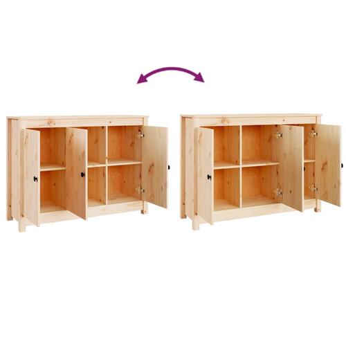 Skænk 100x35x74 cm massivt fyrretræ