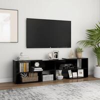 Tv-skab 149x30x52 cm spånplade sort