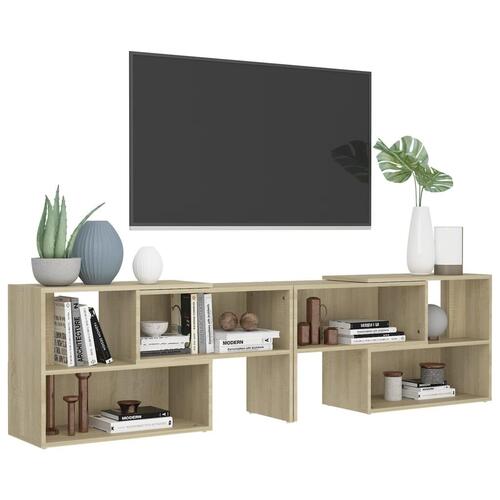 Tv-skab 149x30x52 cm spånplade sonoma-eg