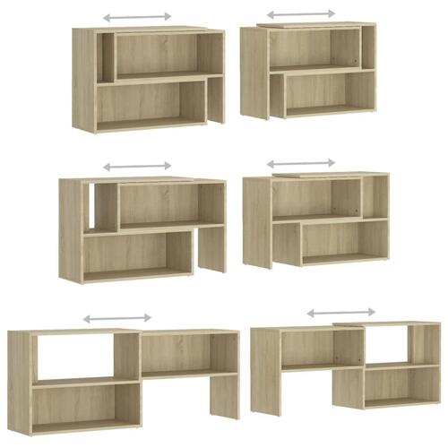 Tv-skab 149x30x52 cm spånplade sonoma-eg