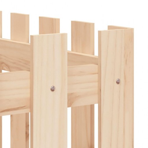 Højbed med stakitdesign 150x50x70 cm massivt fyrretræ