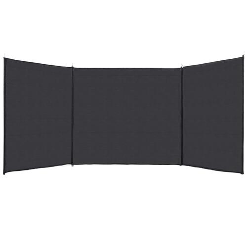 Læskærm 150 x 450 cm HDPE antracitgrå