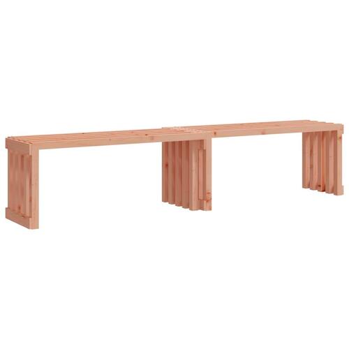 Havebænk 212,5x40,5x45 cm udvideligt design massivt douglasgran