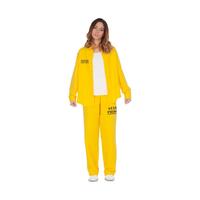 Kostume til voksne Dame Fange Gul M/L