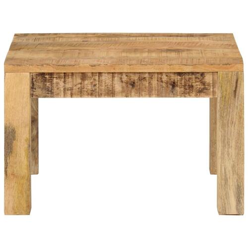 Sofabord 55x55x35 cm massivt mangotræ