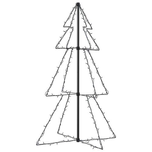Lysende juletræ 78x120 cm 160 LED'er indendørs/udendørs