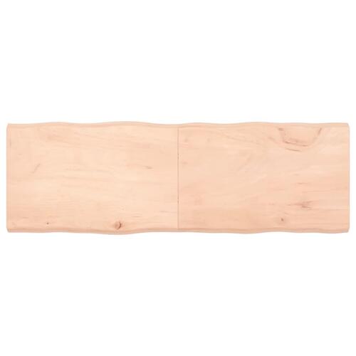 Bordplade 180x60x(2-6)cm naturlig kant ubehandlet massivt træ