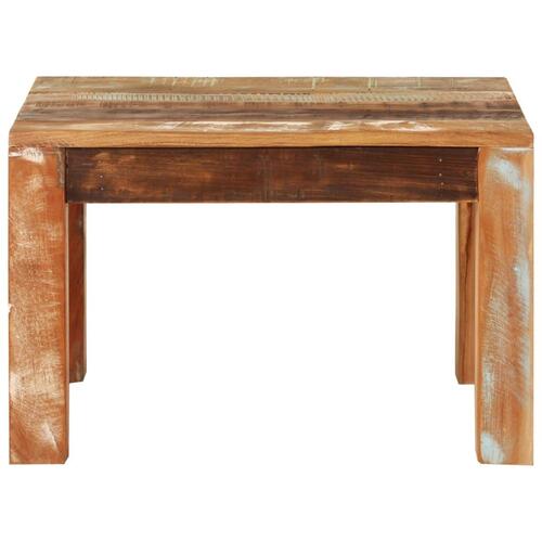 Sofabord 55x55x35 cm massivt genbrugstræ