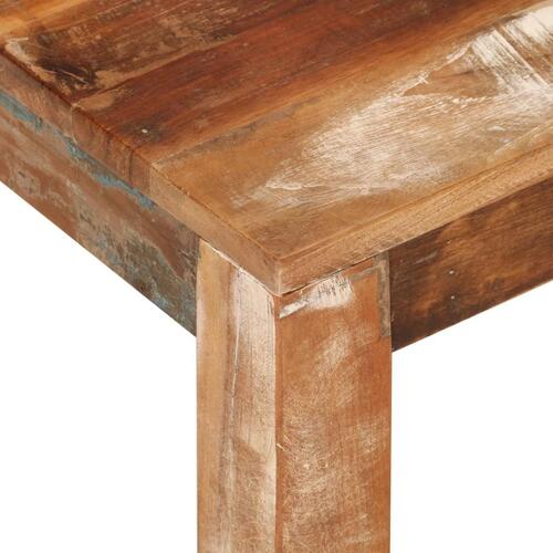 Sofabord 55x55x35 cm massivt genbrugstræ