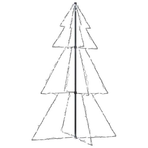 Lysende juletræ 98x150 cm 200 LED'er indendørs/udendørs