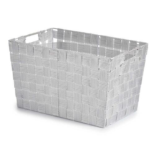 Vasketøjskurv Hvid Klæde 10 L 25 x 20 x 35 cm (12 enheder)