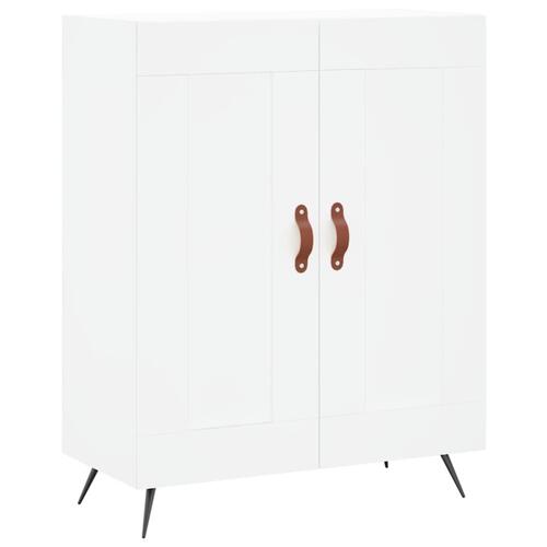 Højskab 69,5x34x180 cm konstrueret træ hvid