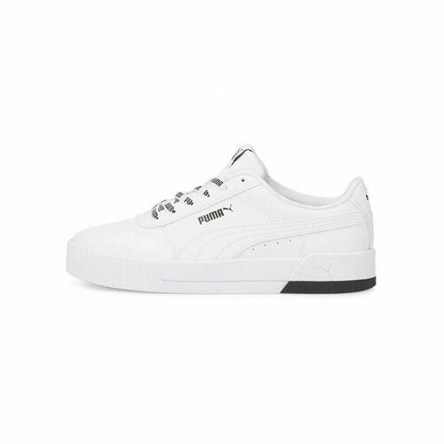 Sportssneakers til damer Puma Carina Logomania Hvid 36