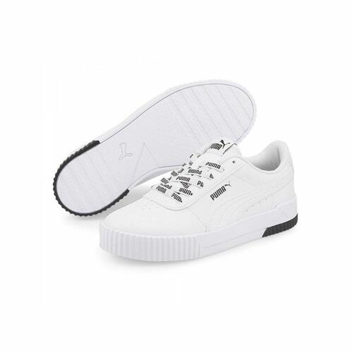 Sportssneakers til damer Puma Carina Logomania Hvid 36