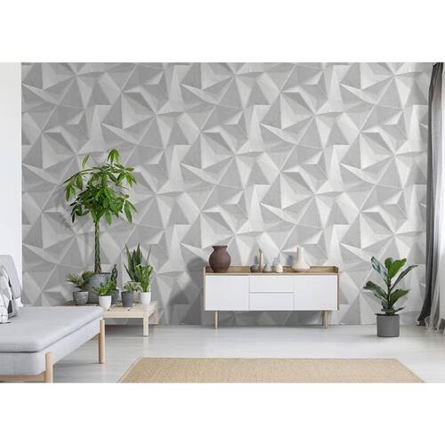 DUTCH WALLCOVERINGS tapet Onyx lysegrå