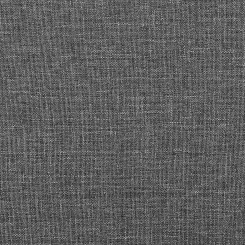 Sengegavl med kanter i stof 103 x 16 x 78/88 cm - mørkegrå