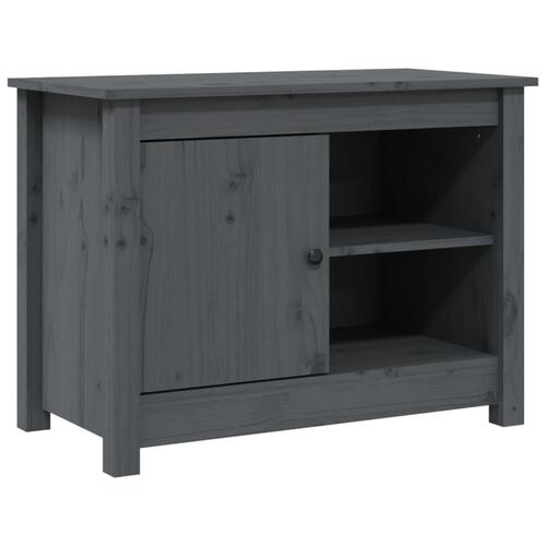 Tv-bord 70x36,5x52 cm massivt fyrretræ grå