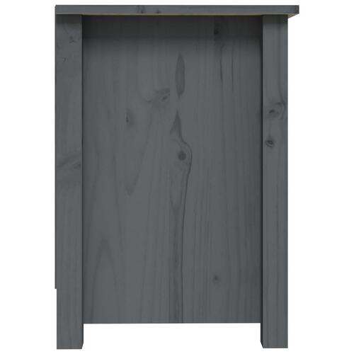 Tv-bord 70x36,5x52 cm massivt fyrretræ grå