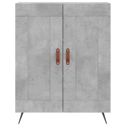 Højskab 69,5x34x180 cm konstrueret træ betongrå