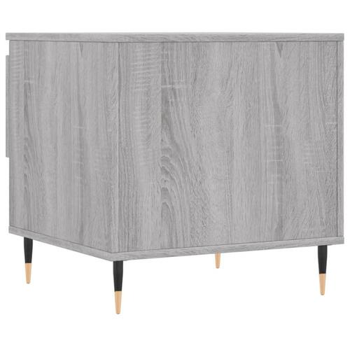 Sofaborde 2 stk. 50x46x50 cm konstrueret træ grå sonoma-eg
