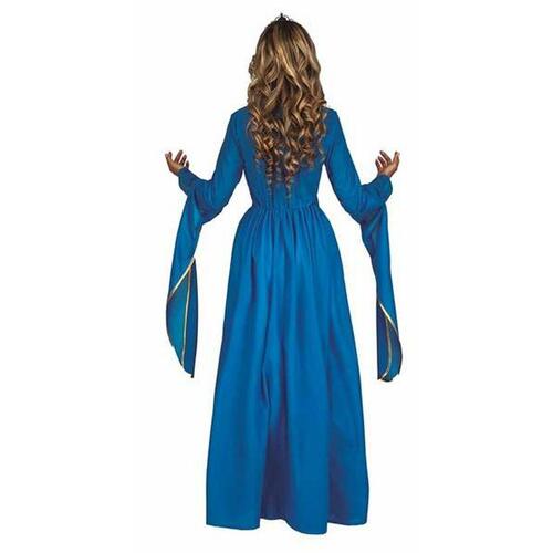 Kostume til voksne Blå Middelalder prinsesse 2 Dele M/L