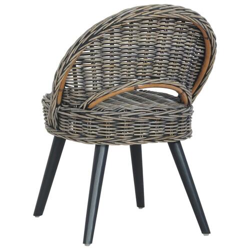 Lænestol kubu-rattan sort