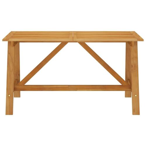 Havebord 140x70x73,5 cm massivt akacietræ