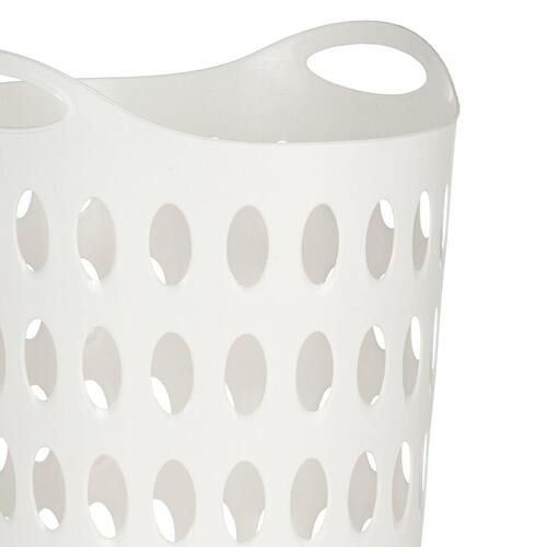 Vasketøjskurv Hvid Plastik 50 L 44 x 56 x 41 cm (12 enheder)