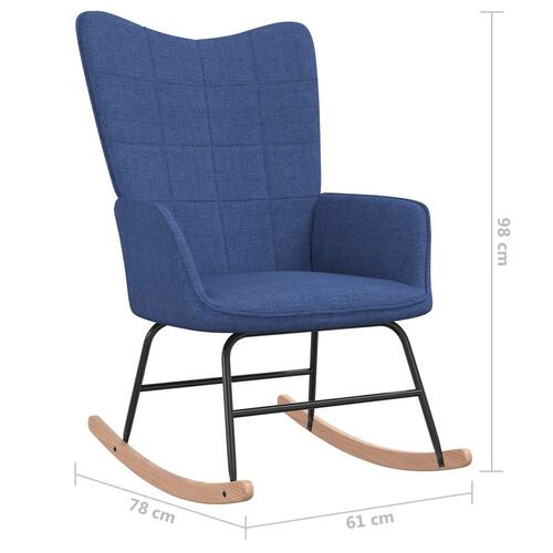 Gyngestol stof blå