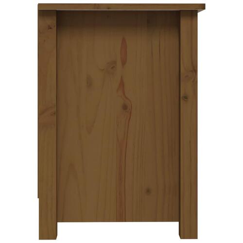 Tv-bord 70x36,5x52 cm massivt fyrretræ gyldenbrun