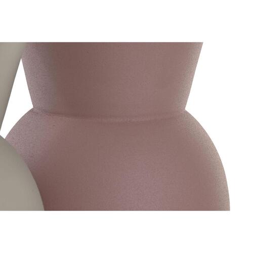 Vase Beige Pink Jern 17 x 17 x 40,5 cm (2 enheder)