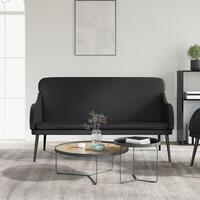 Bænk 110x76x80 cm kunstlæder sort