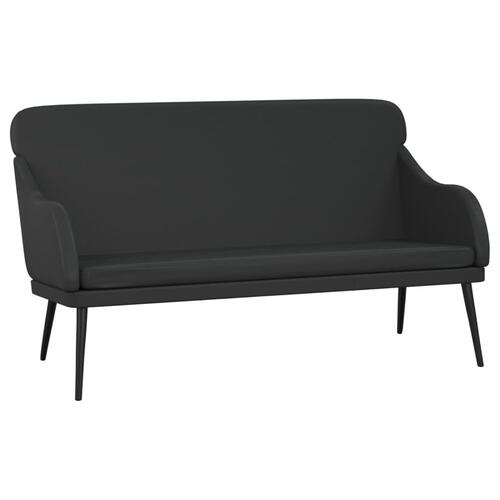 Bænk 110x76x80 cm kunstlæder sort