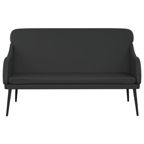 Bænk 110x76x80 cm kunstlæder sort