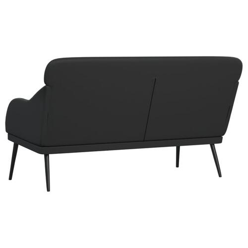 Bænk 110x76x80 cm kunstlæder sort