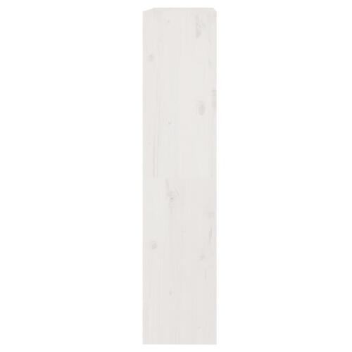 Bogreol/rumdeler 80x30x135,5 cm massivt fyrretræ hvid