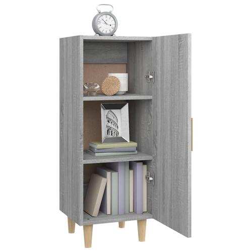Skænk 34,5x34x90 cm konstrueret træ grå sonoma-eg
